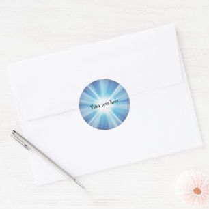 Sunray pattern TEMPLATE Classic Round Sticker