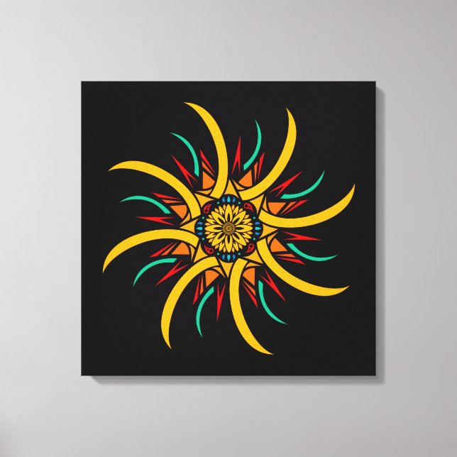 sunrays canvas print (Front)