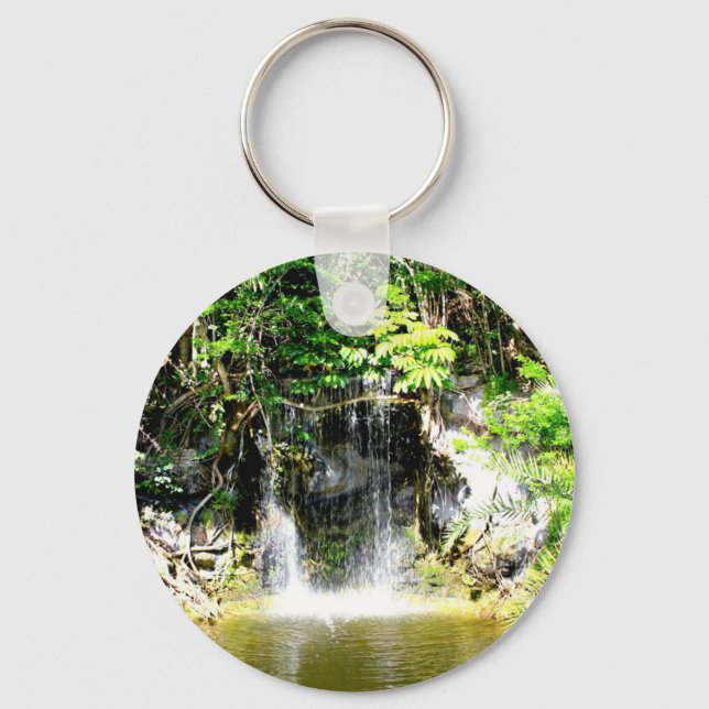 Sunreflected Waterfall Key Ring (Front)