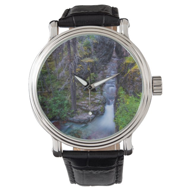 Sunrift Gorge In Glacier National Park, Montana Watch (Front)