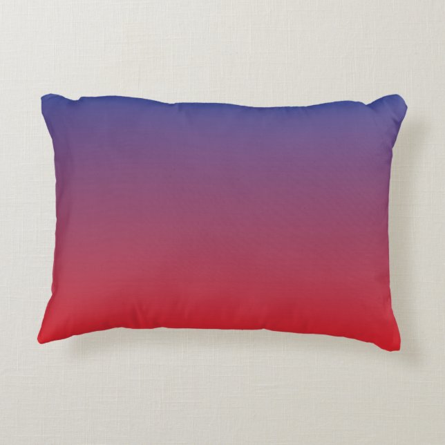 Sunrise 2 (red blue gradient) decorative cushion (Back)