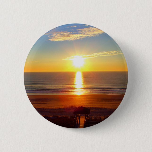 Sunrise 6 Cm Round Badge (Front)