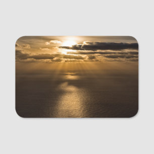 Sunrise above the Atlantic ocean Name Tag