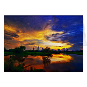 Sunrise   Abstract painting