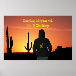 Sunrise Ad from I'm G Clothing - poster