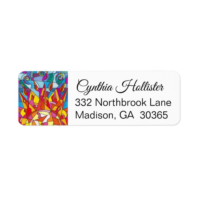 Sunrise Address Label by Leslie Clair Bures (Front)