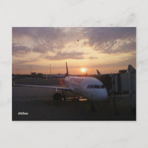 Sunrise, Aeroplane Postcard