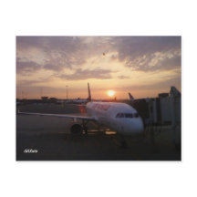 Sunrise, Aeroplane Postcard