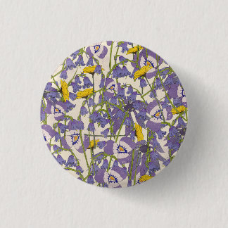 Sunrise among the flowers 3 cm round badge