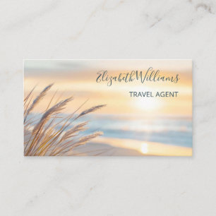 Sunrise and Grass    QR Code Business Card