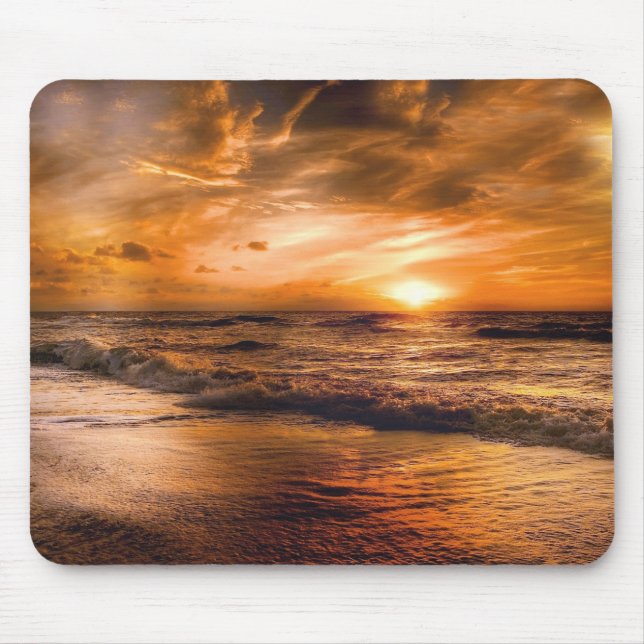 Sunrise and Seascape Mouse Mat (Front)