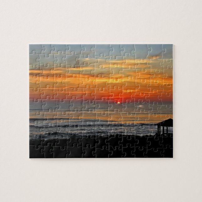 Sunrise And Shore Jigsaw Puzzle (Horizontal)