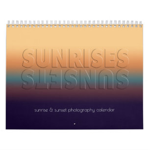 Sunrise and Sunset Landscape Photos Ontario Canada Calendar