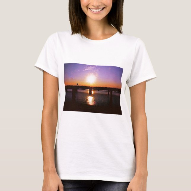 Sunrise and Sunset photos T-Shirt (Front)