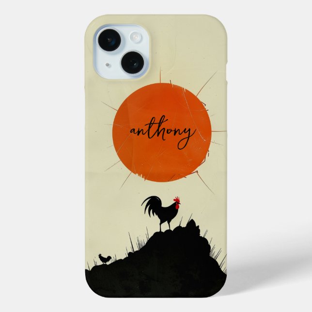 Sunrise and the Crowing Rooster Case-Mate iPhone Case (Back)