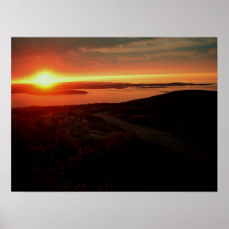 Sunrise at Acadia National Park, Cadillac Mountain Poster