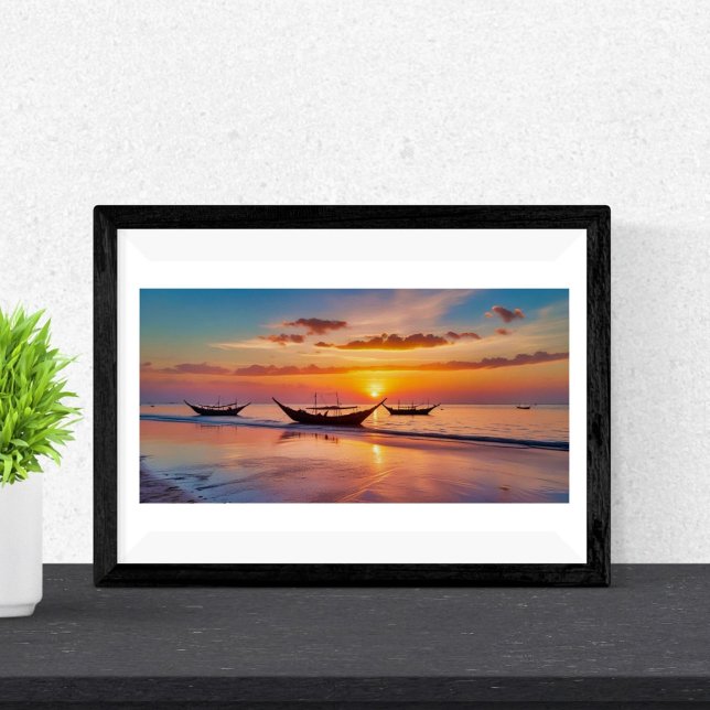 Sunrise at Al Wakrah Beach –   Qatar Poster (Creator Uploaded)