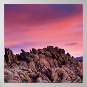 Sunrise at Alabama Hills Poster