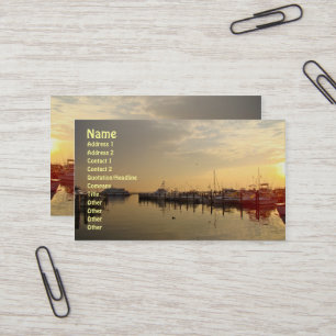 Sunrise at Atlantic Highlands New Jersey Business Card