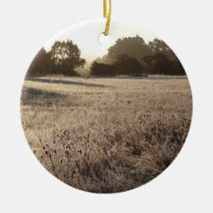 Sunrise at Bear Valley Trailhead Landscape Ceramic Tree Decoration