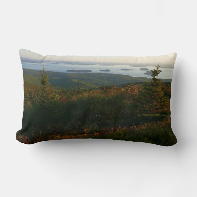 Sunrise at Cadillac Mountain I Lumbar Cushion (Front)