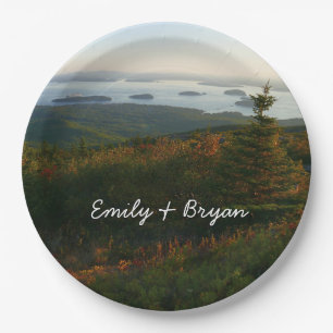 Sunrise at Cadillac Mountain I Paper Plate