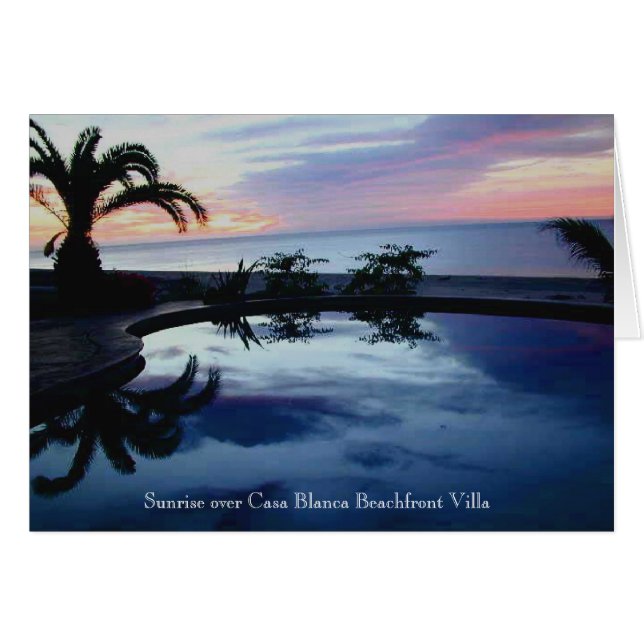Sunrise at Casa Blanca Beachfront Villa (Front Horizontal)