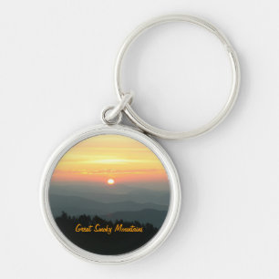 Sunrise at Clingman's Dome - Great Smoky Mountains Key Ring