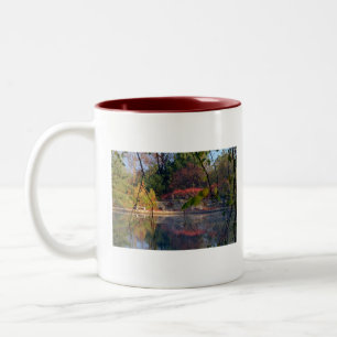 Sunrise At Cox Arboretum Two-Tone Coffee Mug