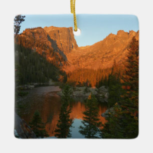 Sunrise at Dream Lake II Ceramic Ornament