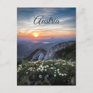 Sunrise at Ebensee Austria Postcard