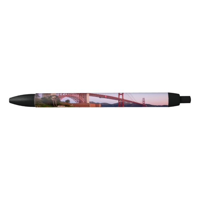 Sunrise At Fort Point Black Ink Pen (Front)