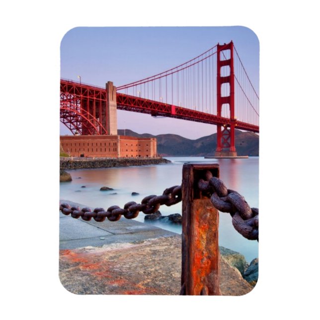 Sunrise At Fort Point Magnet (Vertical)