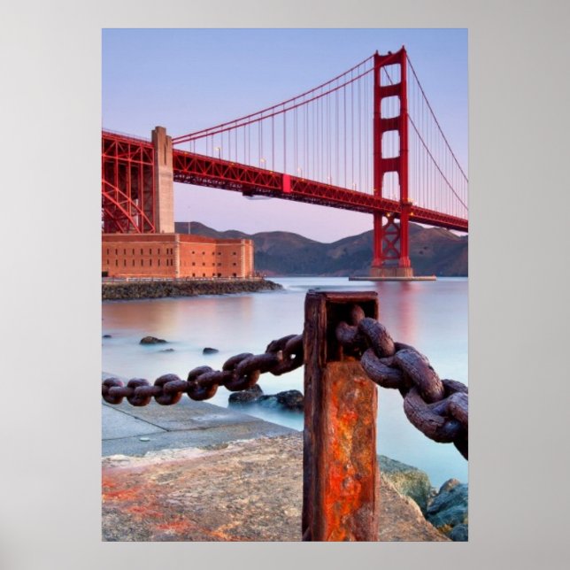 Sunrise At Fort Point Poster (Front)