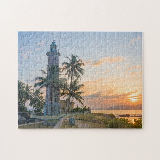 Sunrise at Galle Fort Lighthouse, Sri Lanka Jigsaw Puzzle (Horizontal)