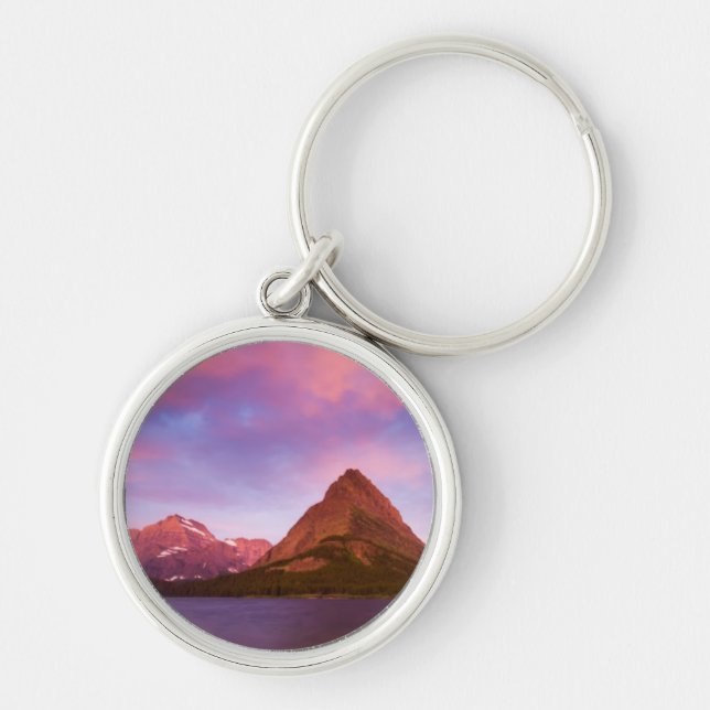 Sunrise at Glacier Key Ring (Front)