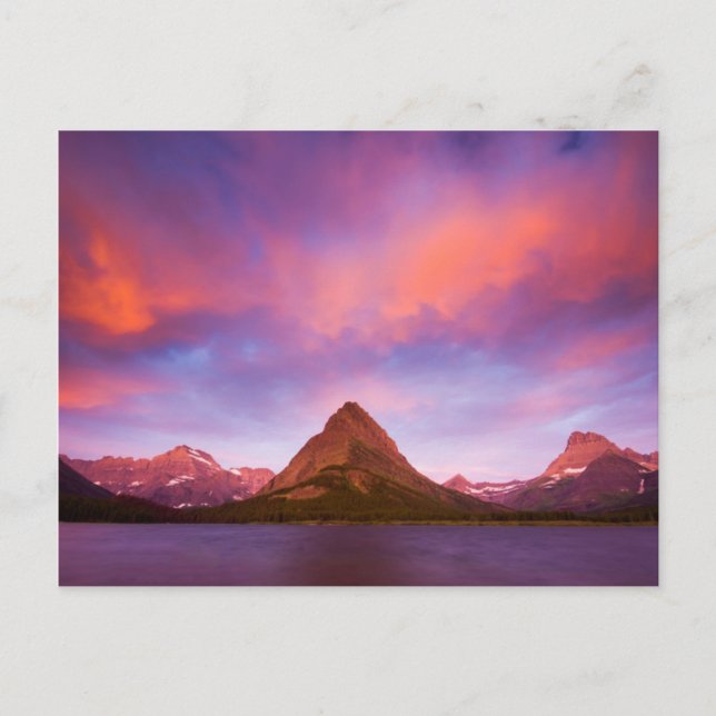 Sunrise at Glacier Postcard (Front)