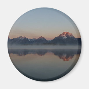 Sunrise at Jackson Dam Grand Teton National Park Magnet