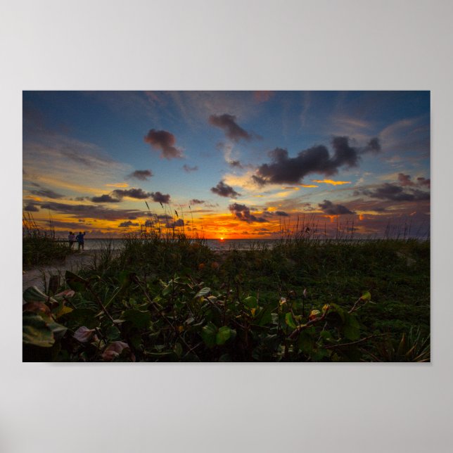 Sunrise at Jetty Park, Fort Pierce, Florida Poster (Front)