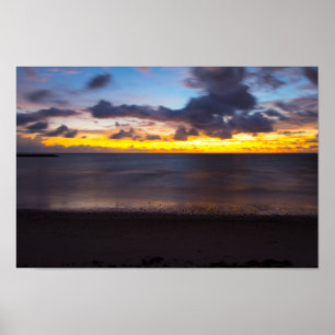 Sunrise at Jetty Park, Fort Pierce, Florida Poster