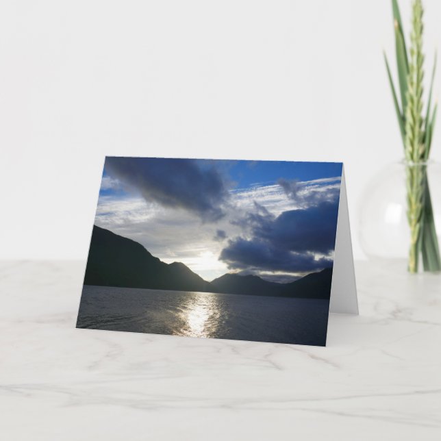 Sunrise at Lake Crescent Card (Front)