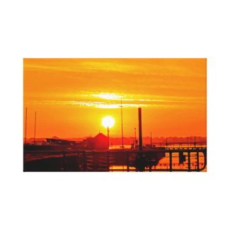 Sunrise at Lydney Harbour Canvas Print