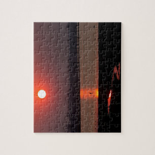 Sunrise at Mandavu Reservoir Jigsaw Puzzle