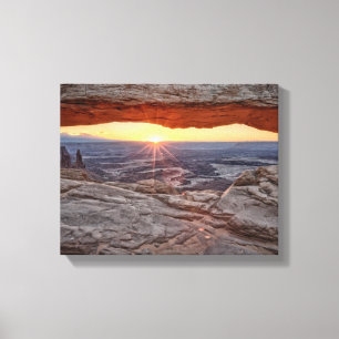 Sunrise at Mesa Arch, Canyonlands National Park Canvas Print