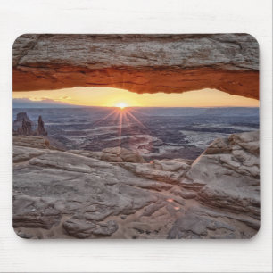 Sunrise at Mesa Arch, Canyonlands National Park Mouse Mat