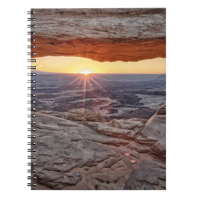 Sunrise at Mesa Arch, Canyonlands National Park Notebook (Front)