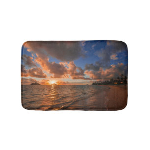 Sunrise At Mokulua Island Bath Mat