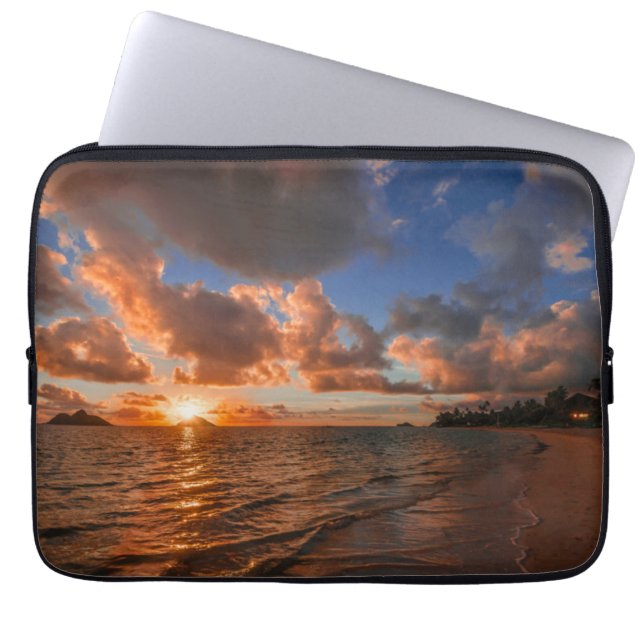 Sunrise At Mokulua Island Laptop Sleeve (Front)