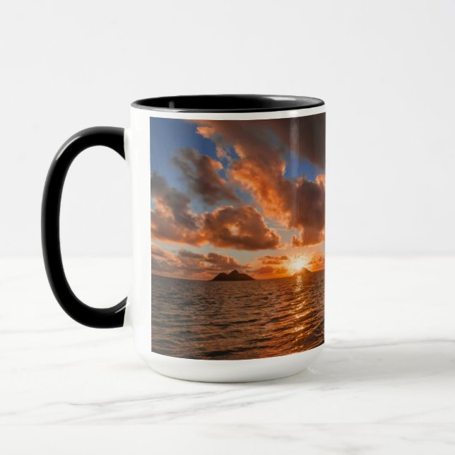 Sunrise At Mokulua Island Mug (Left)
