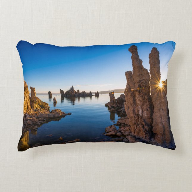 Sunrise at Mono lake, California Decorative Cushion (Front)
